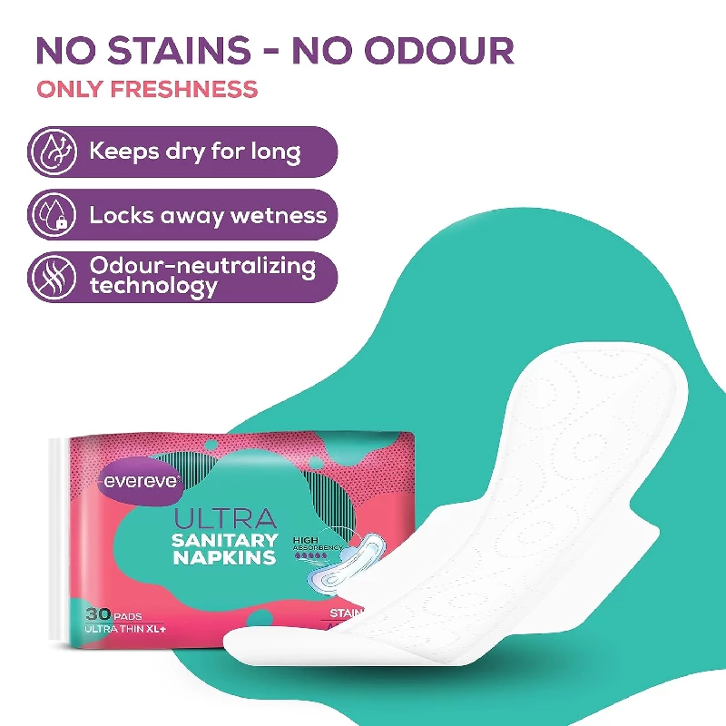 Evereve Ultra Sanitary Napkin, 30 Pads-3.webp